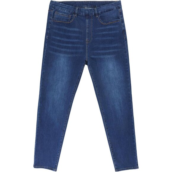 Plus Size High Waist Cropped Jeggings Cotton Blend Casual Stretchy - Picture 9 of 9